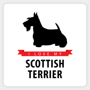 I Love My Scottish Terrier Sticker